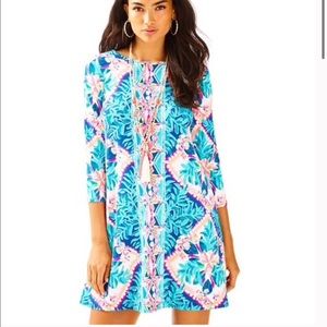 Lilly Pulitzer Ophelia Swing Dress Seaside Aqua Size S
